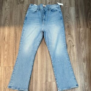MOTHER Women's Straight Leg Jeans in Light Blue